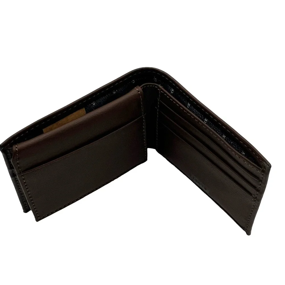 Levis Men's Bifold Wallet Identity Theft‎ Protection RFID-Blocking Brown